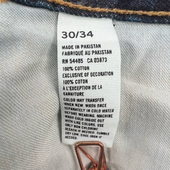 American Eagle Slim Straight Leg Jeans Size 30 x 34 Men’s - Picture 5 of 5